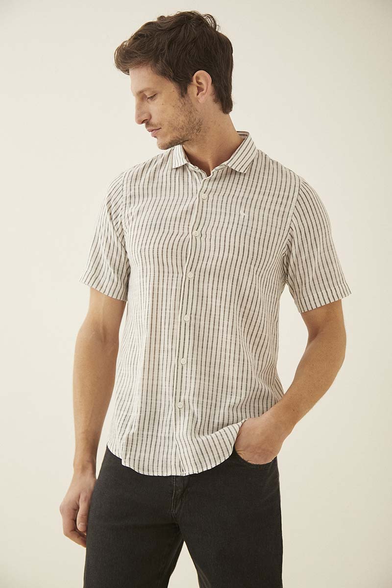 CAMISA LINO STRIPE