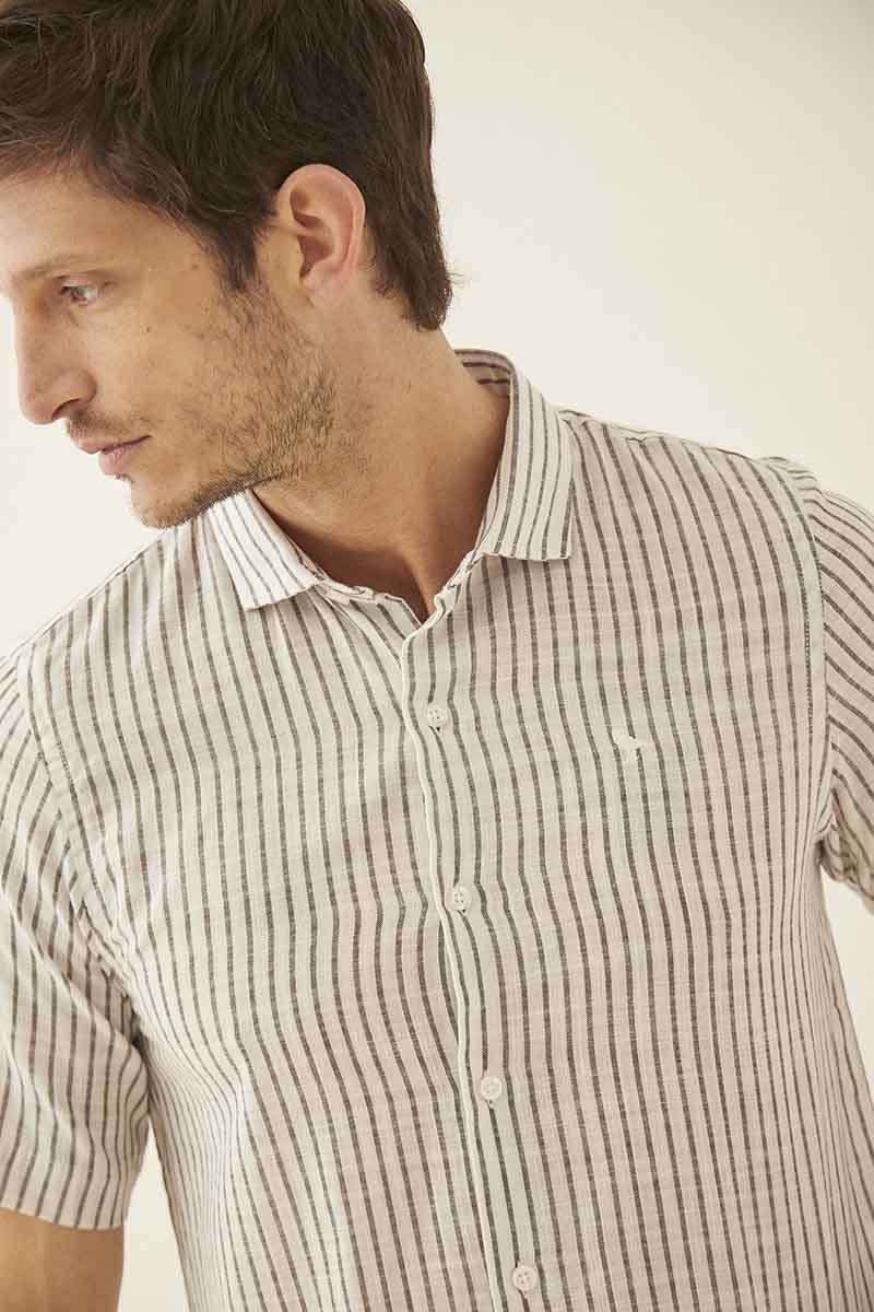 CAMISA LINO STRIPE